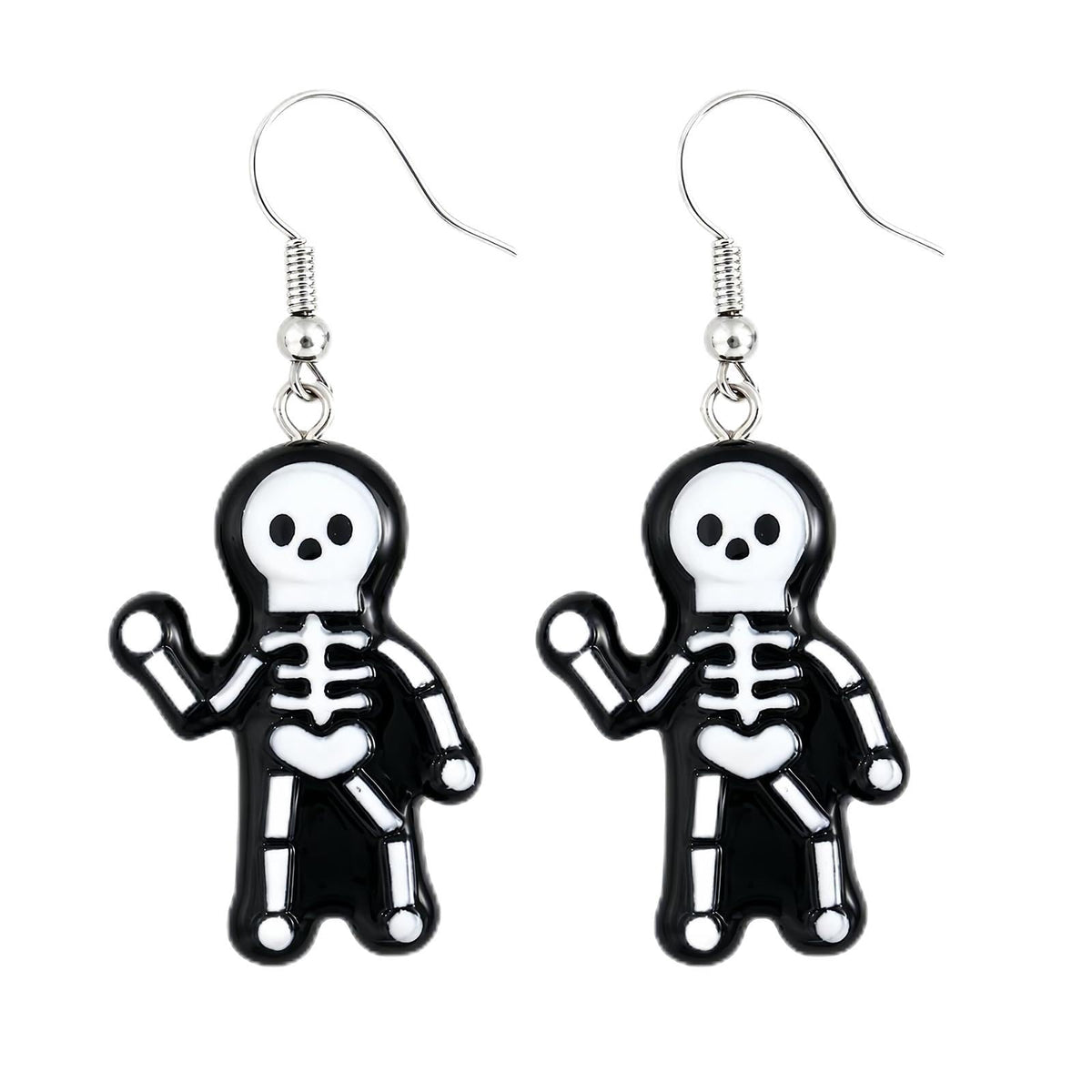 Punk Halloween Earrings for Women,Witch Skull Skeleton Dangle Earrings for Women,Scary Halloween Party Earring for Halloween Accessories