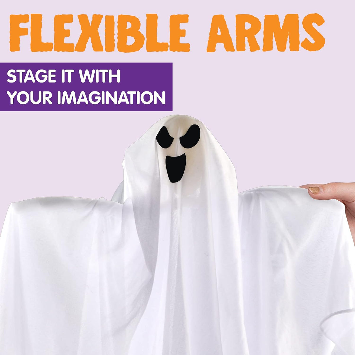 JOYIN 3 PCS Halloween Party Decorations 27.5" Hanging Ghosts, Cute Flying Ghosts for Front Yard Patio Lawn Garden Party Décor and Holiday Decorations
