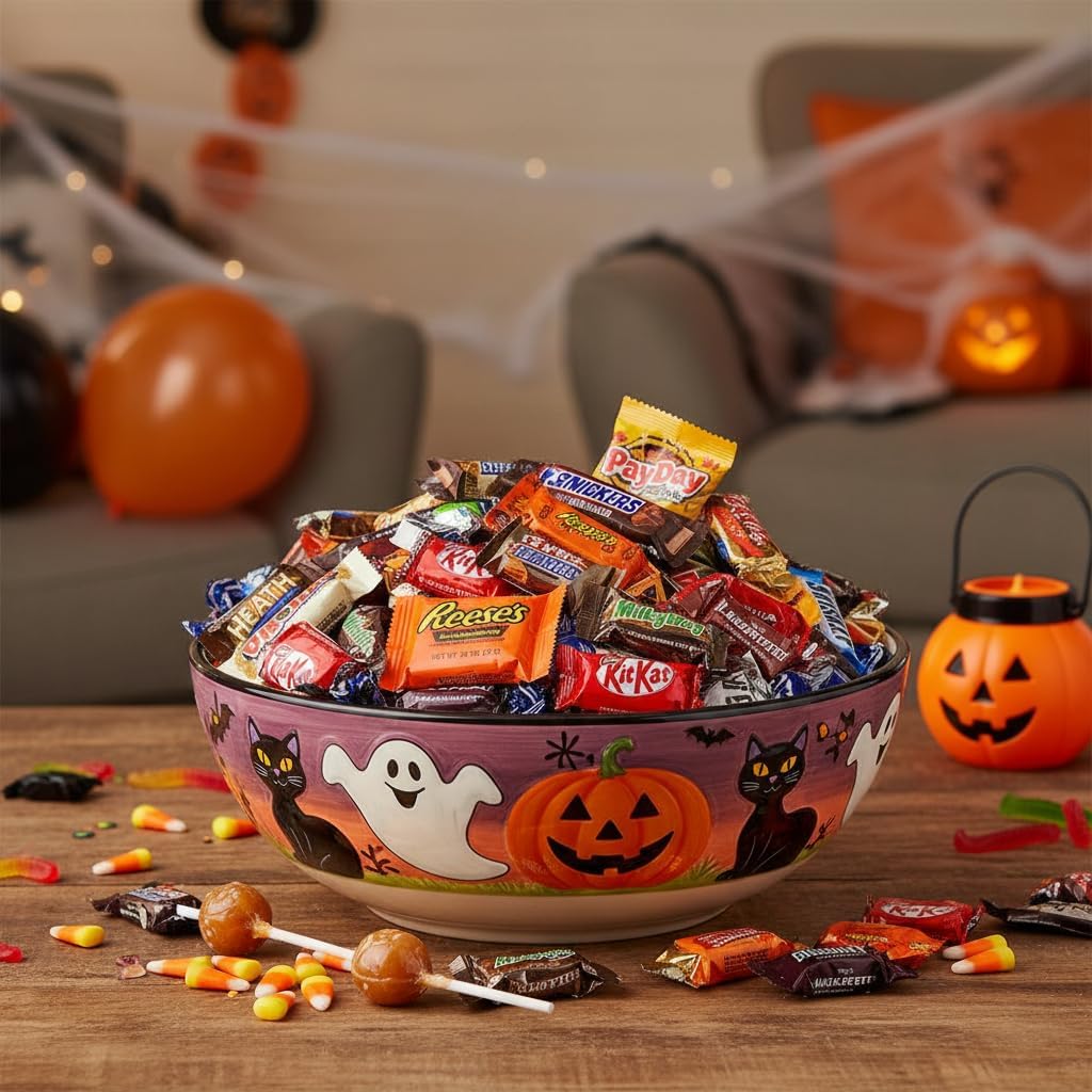 Halloween Chocolate Candy Variety Pack - 2lb Bulk Candy Individually Wrapped - Assorted Halloween Candy for Trick or Treat, Party Favors, Goodie Bags and Pinatas - 2 Pounds