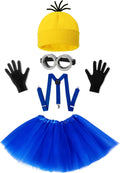 WISHTEN 5 PCS Halloween Costumes for Kids Girls,Halloween Cosplay Dress up