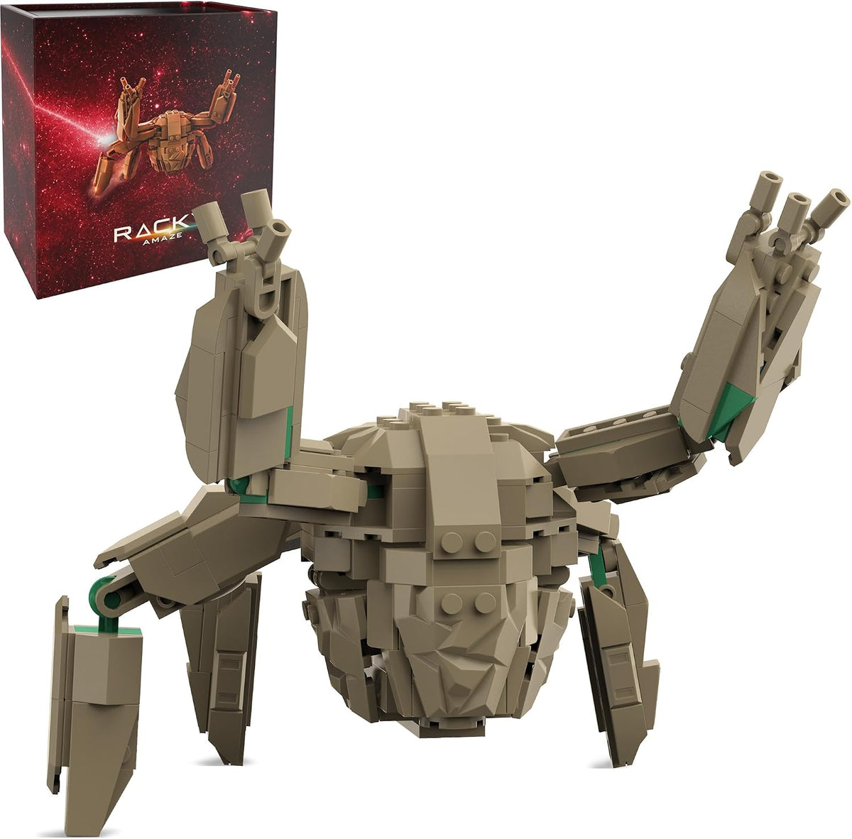 AMAZE Rocky Collectible Building Set, Sci-Fi Alien Figurine Toy, 335 Pieces