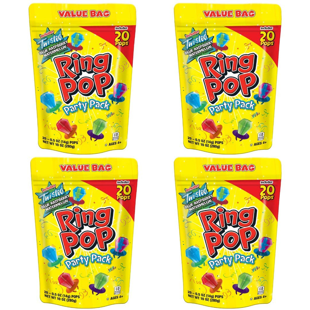 Ring Pop Halloween Candy Lollipops, 50 Count, Bulk Assorted Party Favors
