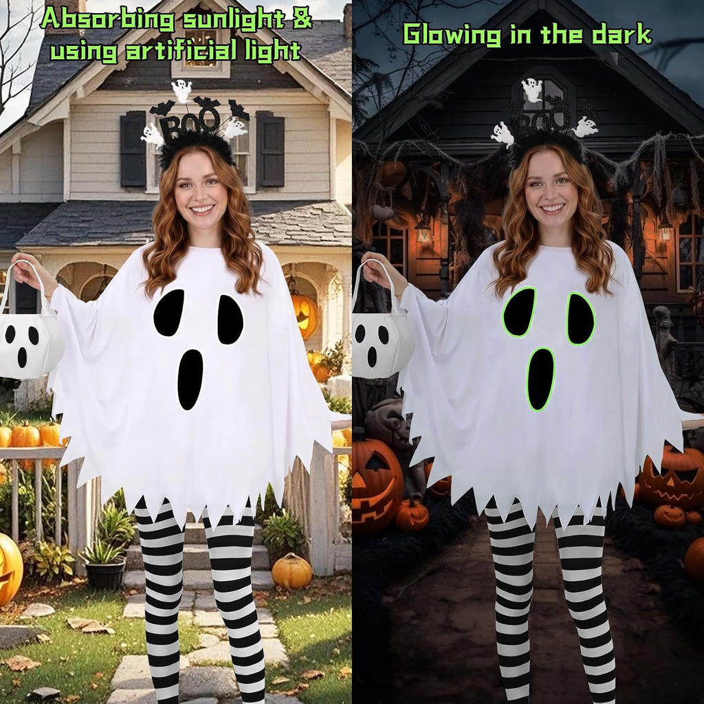 Halloween Costumes for Women Adult,Glow in Dark Ghost Costume Women