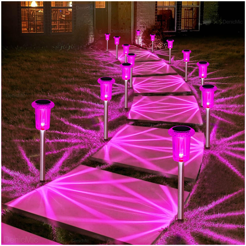 DenicMic Solar Halloween Lights Outdoor Waterproof 10 Pack Halloween Decor