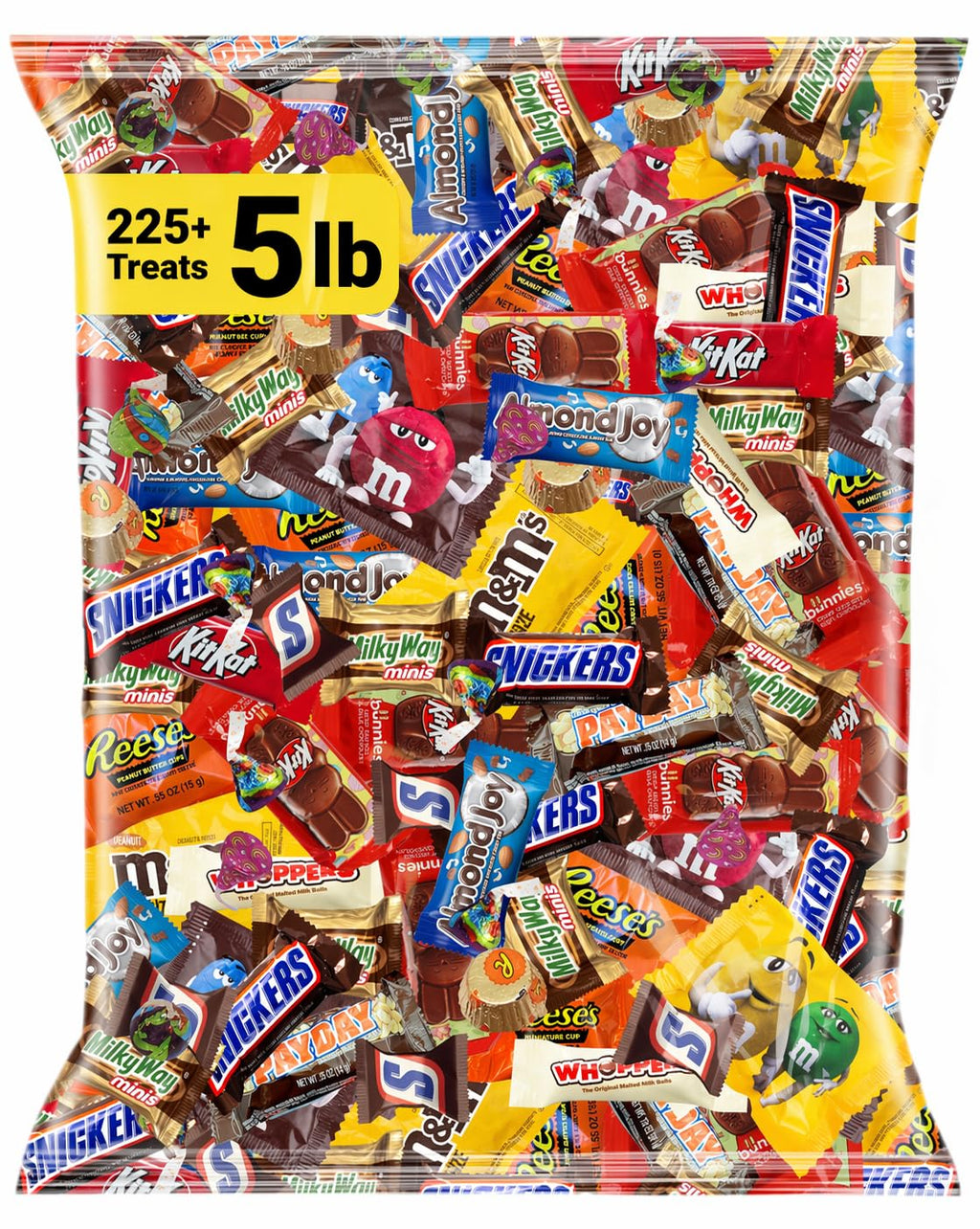 Halloween Chocolate Candy Variety Pack 5 lb, 225 Ct, Fun Size Mix
