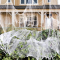 1000 sqft Spider Webs Halloween Decorations with 30 Fake Spiders