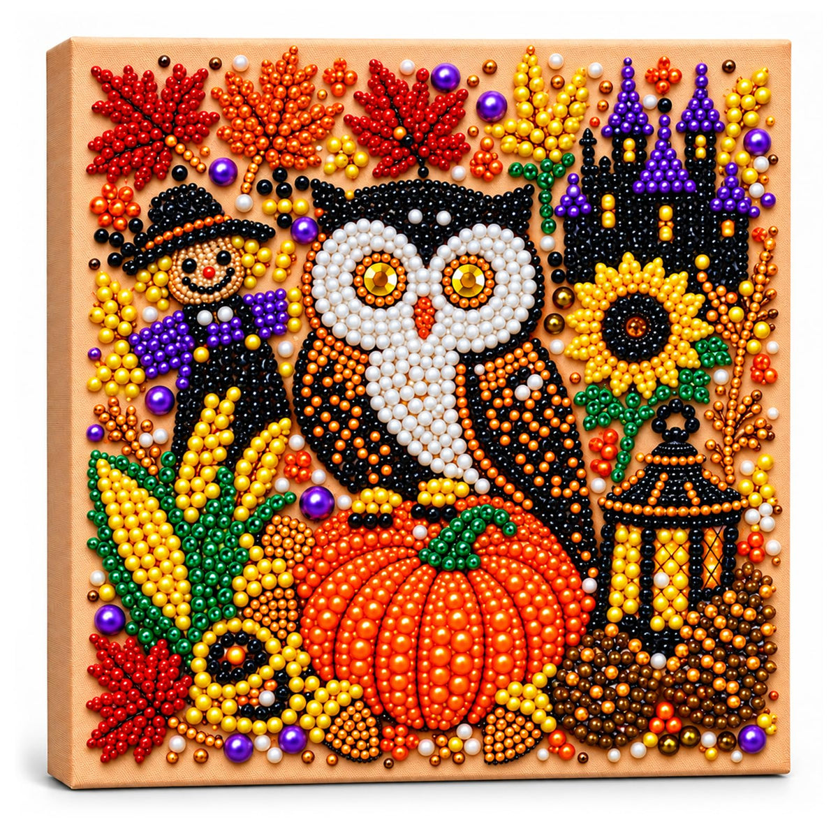 Diamond and Pearl Art Kits for Adults, Halloween Decorations, Framed Decor