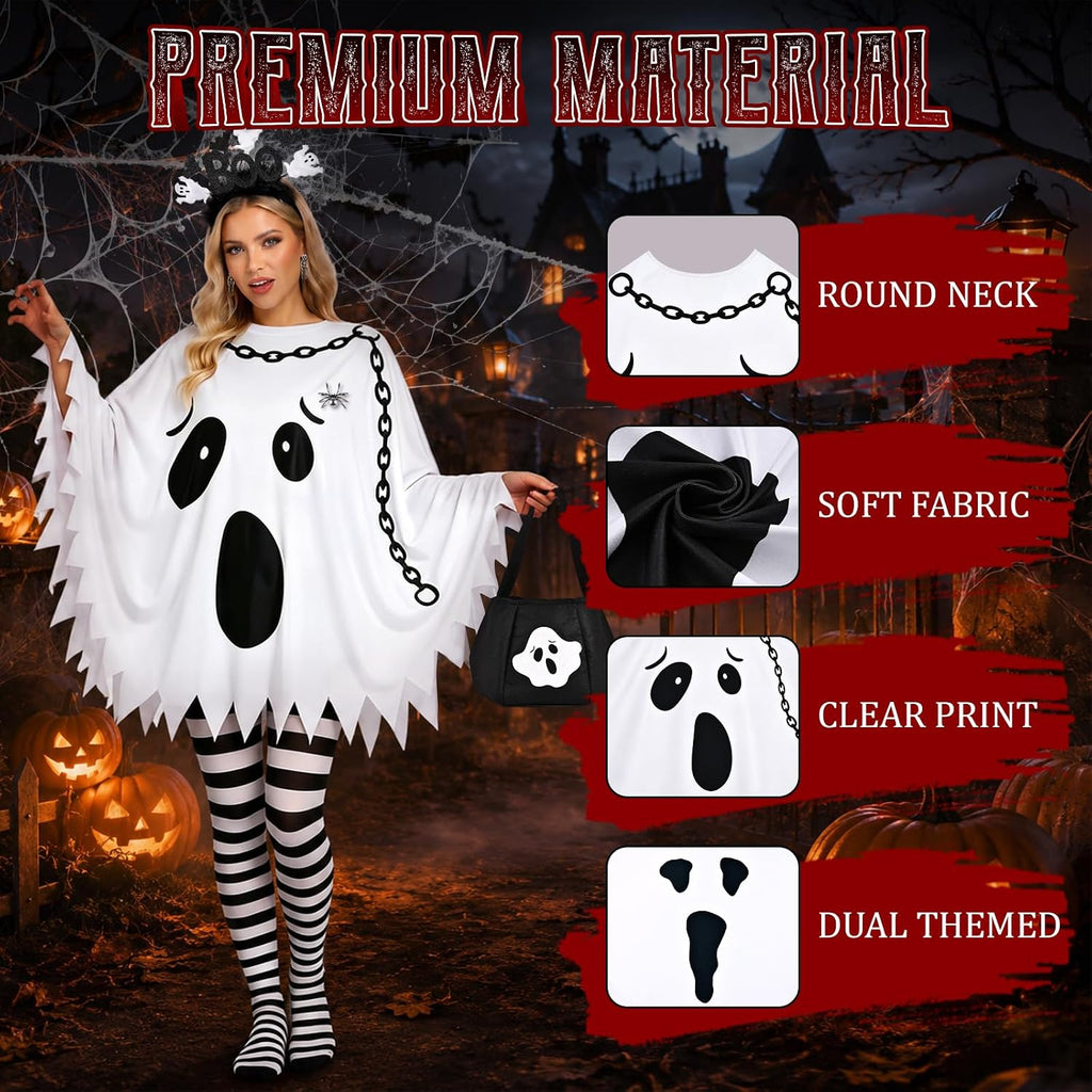 6 PCS Halloween Costume Set for Women Adult, Perfect for Halloween
