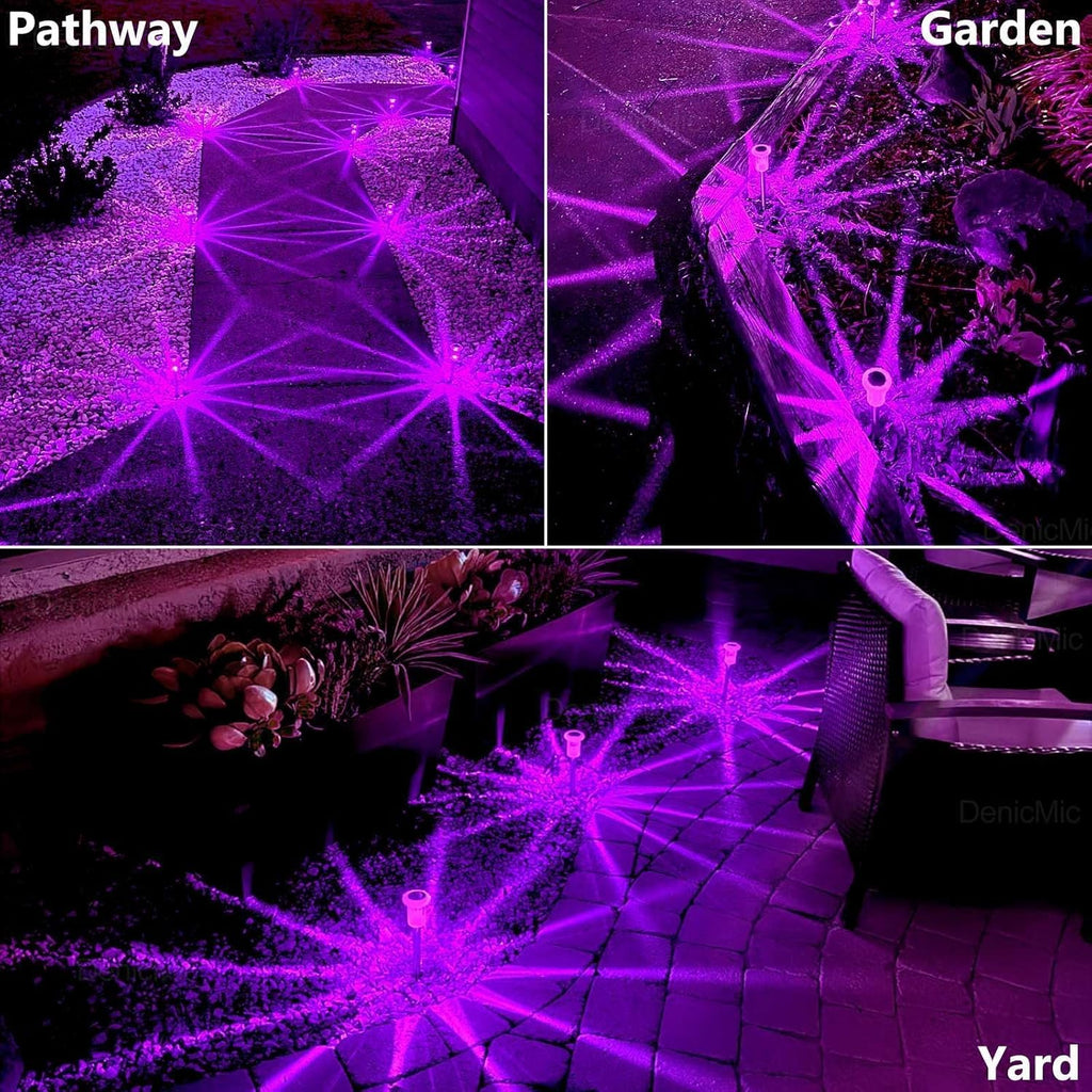 DenicMic Solar Halloween Lights Outdoor Waterproof 10 Pack Halloween Decor