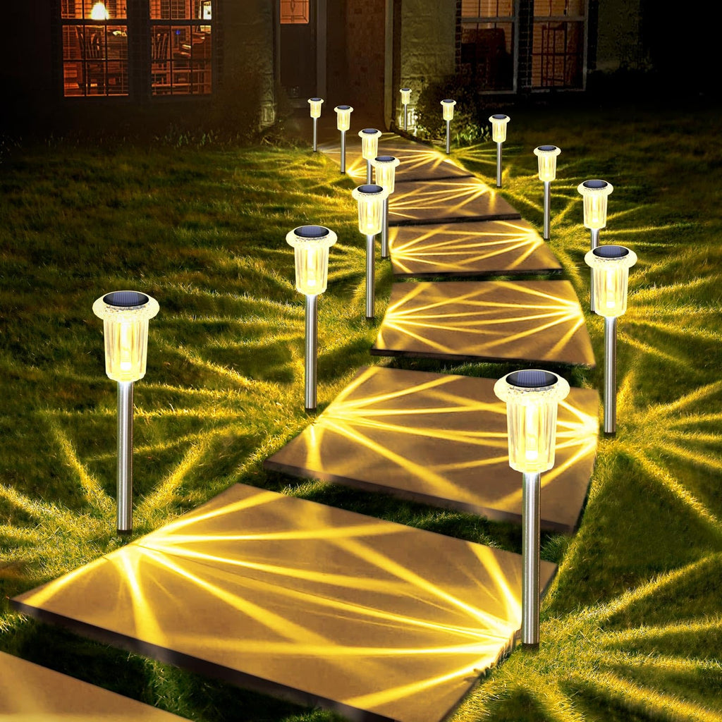 DenicMic Solar Halloween Lights Outdoor Waterproof 10 Pack Halloween Decor