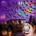 LUDILO 100Pcs Bats Halloween Decorations: Halloween Bats Wall Décor Sticker