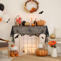 Halloween Table Runner, Black Lace Spider Web Table Runners, 18 x 72Inch