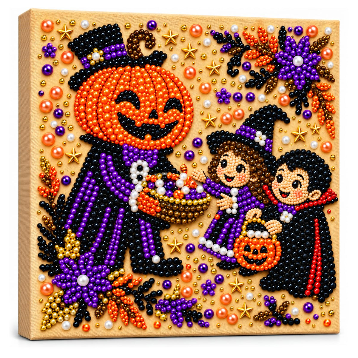 Diamond and Pearl Art Kits for Adults, Halloween Decorations, Framed Decor