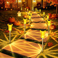 DenicMic Solar Halloween Lights Outdoor Waterproof 10 Pack Halloween Decor