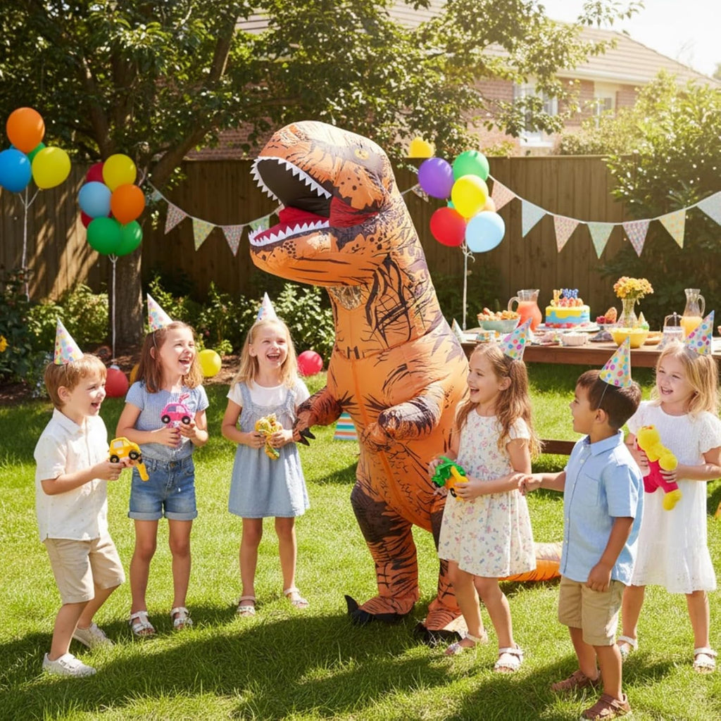 Inflatable Dinosaur Costume Adult,T-Rex Blow Up Cosplay Halloween