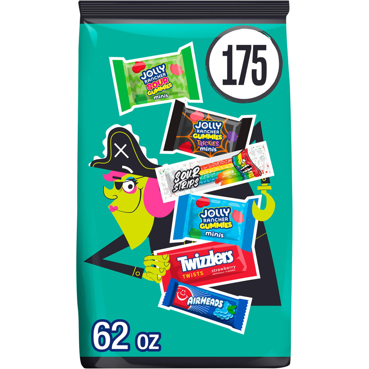 Hershey's Assorted Fruit Flavored Halloween Candy Bulk Pack, 24.39 oz