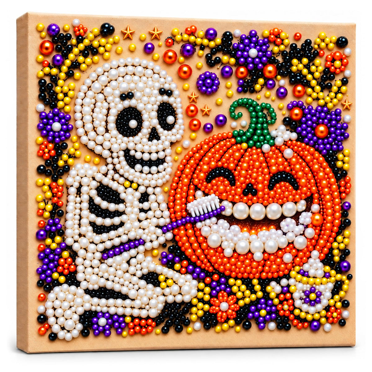 Diamond and Pearl Art Kits for Adults, Halloween Decorations, Framed Decor