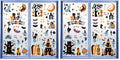 CCINEE Halloween Window Stickers - 10 Sheets Window Clings Decals for Party Decoration, Indoor & Outdoor Home Decor