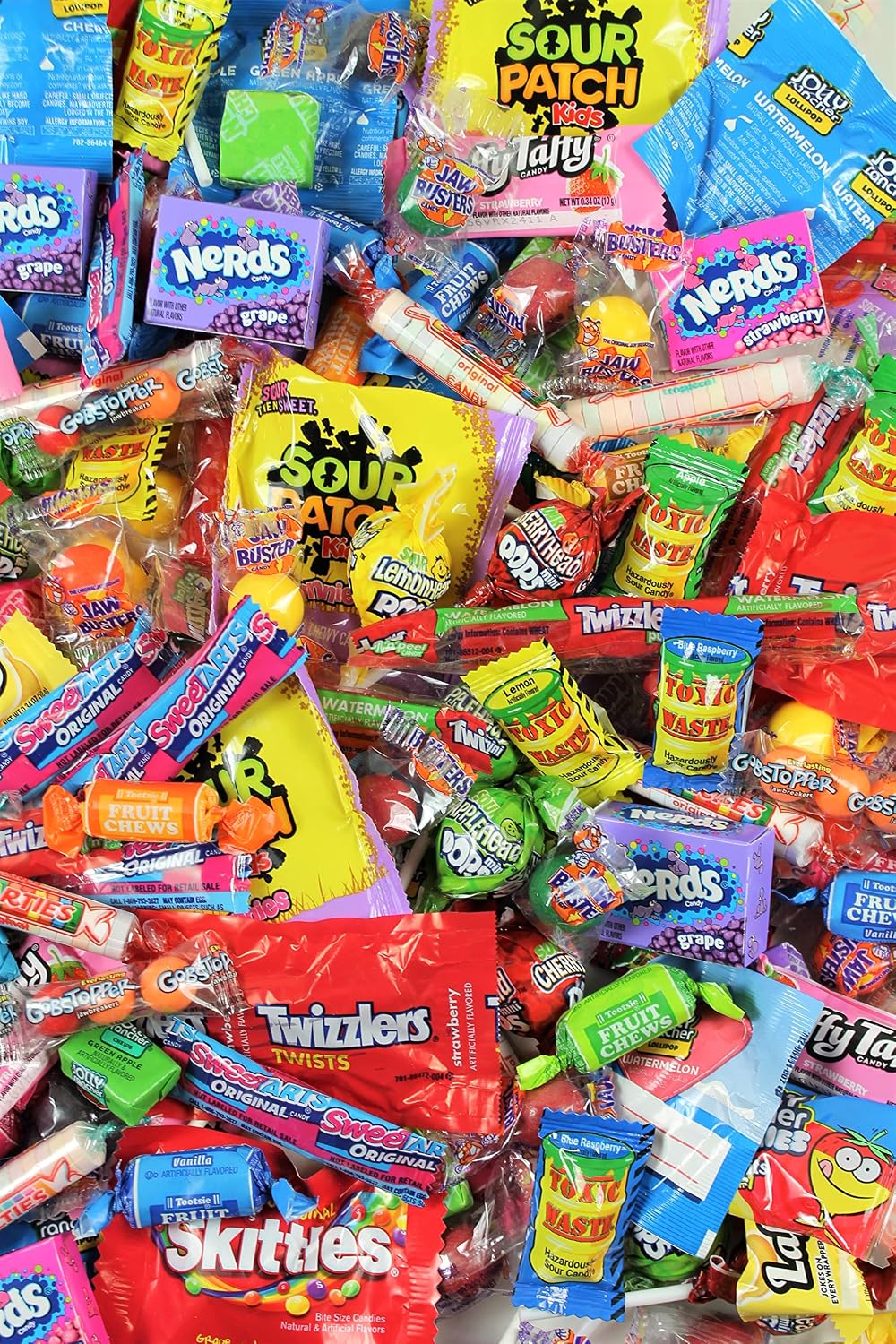 Ultimate Assorted Candy Party Mix - 2 LB Bag - Mega Variety Bulk Assortment - Individually Wrapped Candy - Queen Jax - Variety Pack