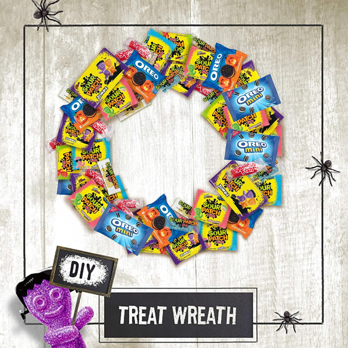 SOUR PATCH KIDS, SWEDISH FISH Soft & Chewy Candy Variety Pack, 80 ct