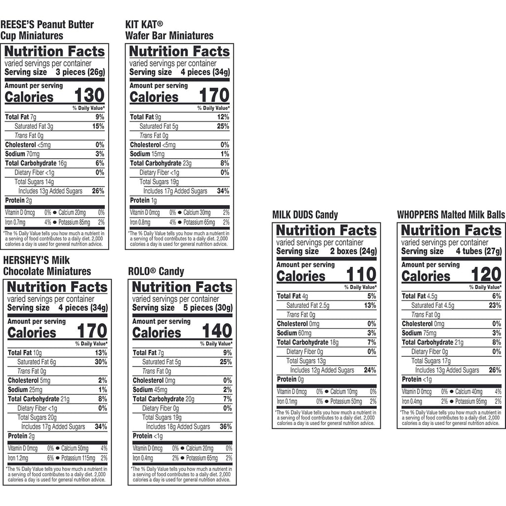 Hershey Miniatures Assorted Flavored, Halloween Candy Bulk Bag, 78.24 oz (275 Pieces)